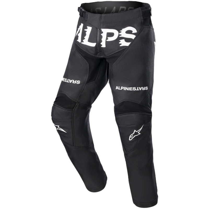 Spodnie motocrossowe Alpinestars Racer Found Kids czarno-białe