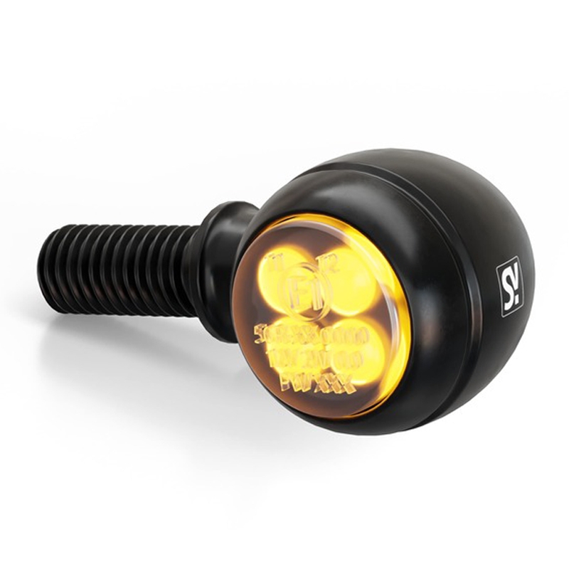 Kierunkowskazy motocyklowe Highsider Smart Circula-S LED 2w1 czarne
