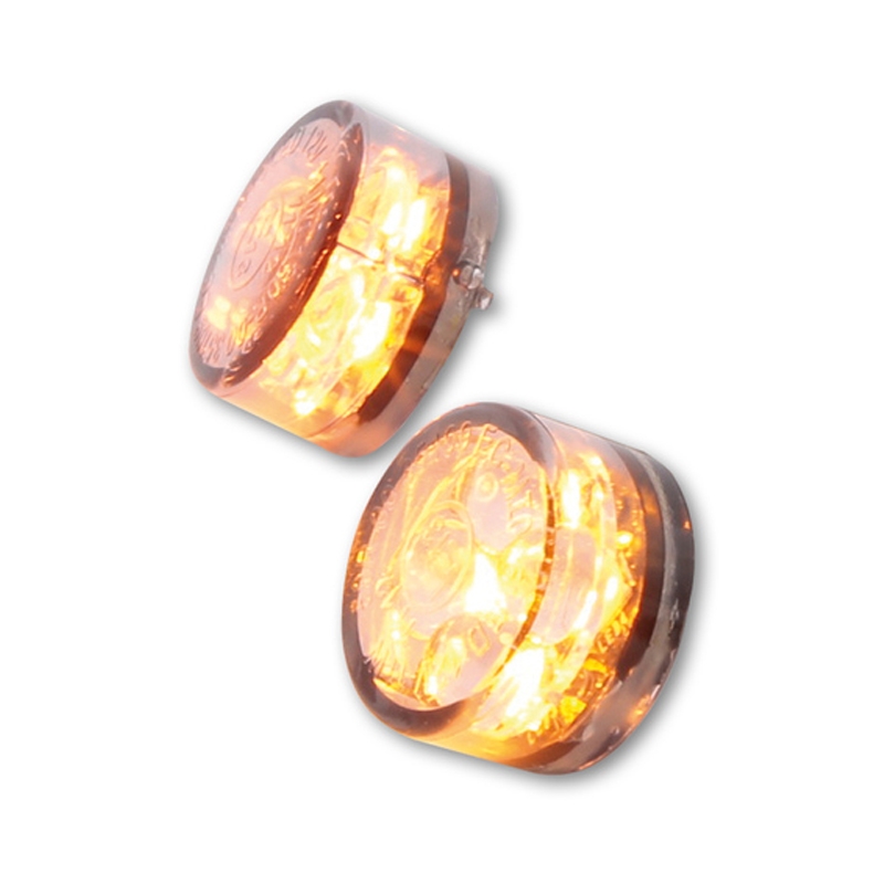Kierunkowskazy motocyklowe Highsider Smart Module Sixteen LED dymne szare
