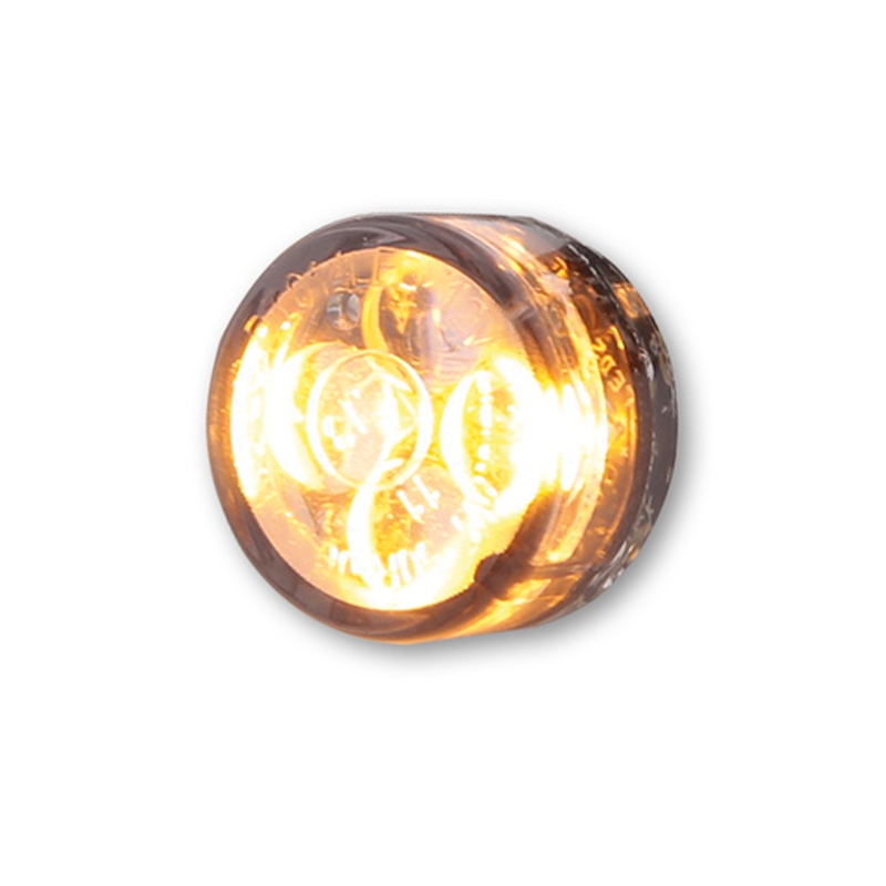 Kierunkowskazy motocyklowe Highsider Smart Module Sixteen LED 2w1 dymno-szare