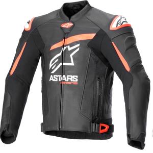 Skórzana kurtka motocyklowa Alpinestars GP plus R 4 Airflow czarno-fluo czerwono-biała