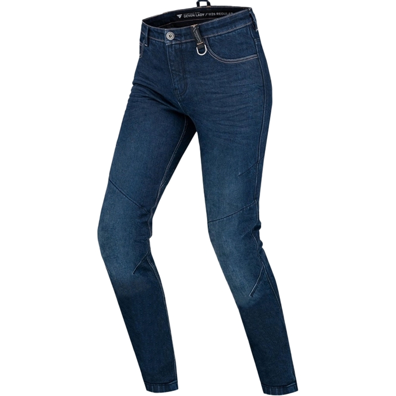 Damskie jeansy motocyklowe Shima Devon w kolorze ciemnoniebieskim