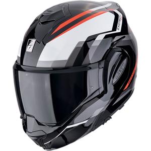 Kask motocyklowy składany Scorpion EXO-TECH EVO FURIO czarno-czerwony
