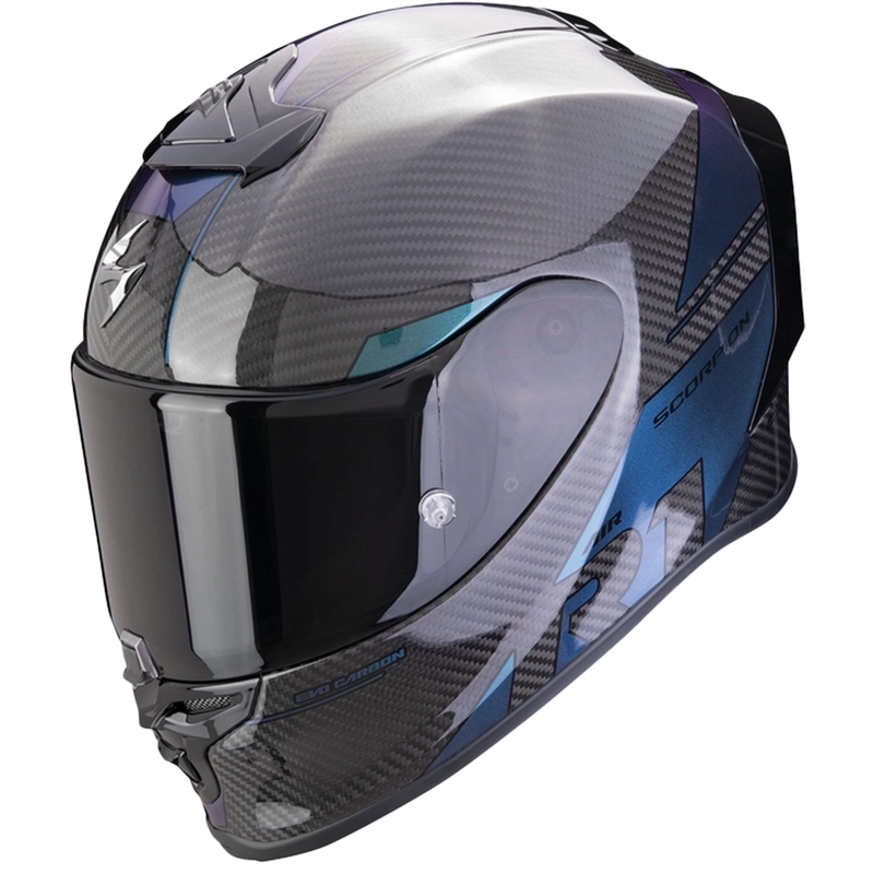 Integralny kask motocyklowy Scorpion EXO-R1 EVO Carbon Air Rally czarny-kameleon wyprzedaż