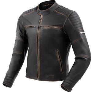 Brązowa skórzana kurtka motocyklowa Rebelhorn Hunter II
