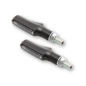 Kierunkowskazy motocyklowe Highsider Smart Shorty Fin 3w1 czarne