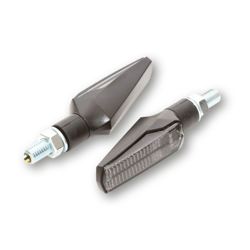 Kierunkowskazy motocyklowe Highsider Smart Fineline LED 3w1 czarne