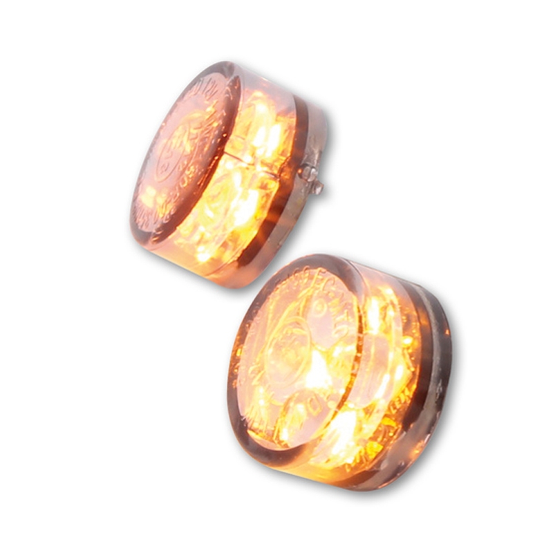 Kierunkowskazy motocyklowe Highsider Smart Module Sixteen LED 3w1 dymno-szare
