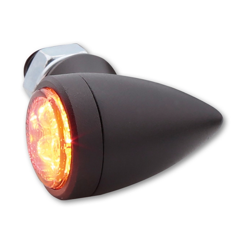 Kierunkowskazy motocyklowe Highsider Smart Sixteen Bullet LED 3w1 dymno-szare