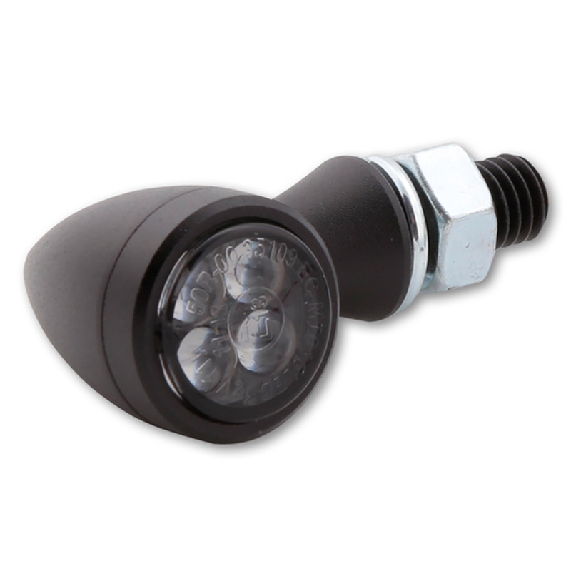 Kierunkowskazy motocyklowe Highsider Smart Sixteen Bullet LED 3w1 dymno-szare