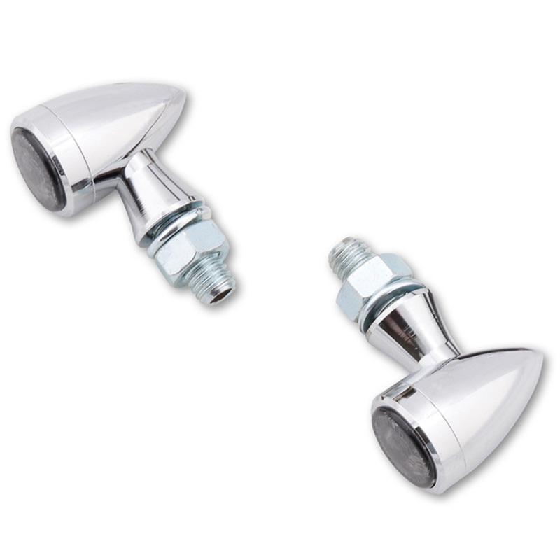 Kierunkowskazy motocyklowe Highsider Smart Sixteen Bullet LED 3w1 chrom