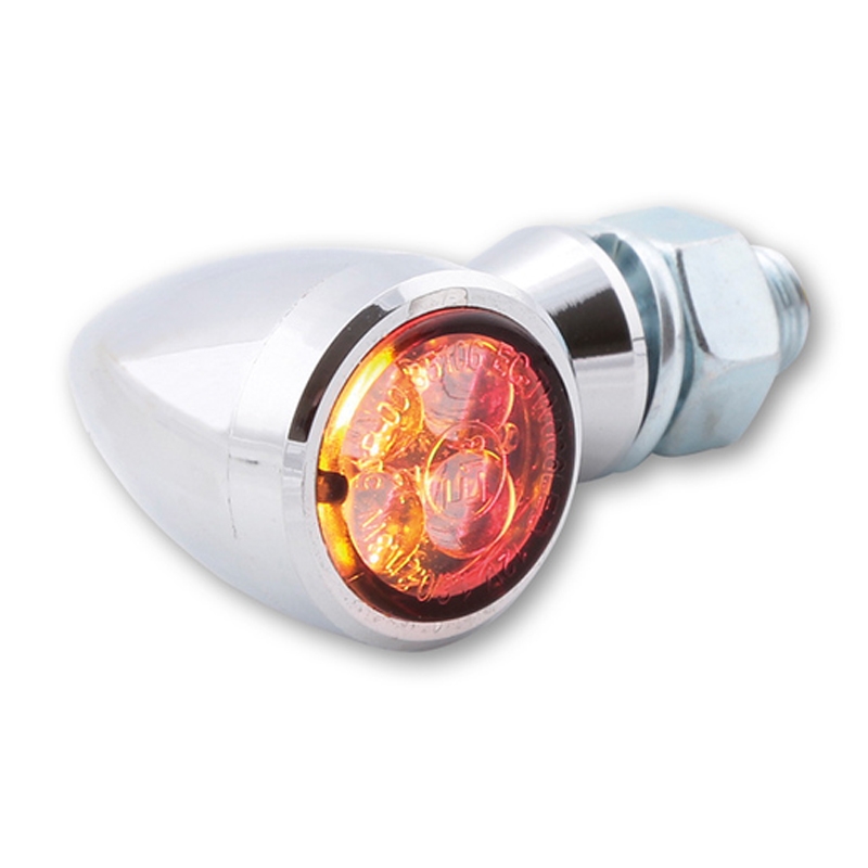 Kierunkowskazy motocyklowe Highsider Smart Sixteen Bullet LED 3w1 chrom