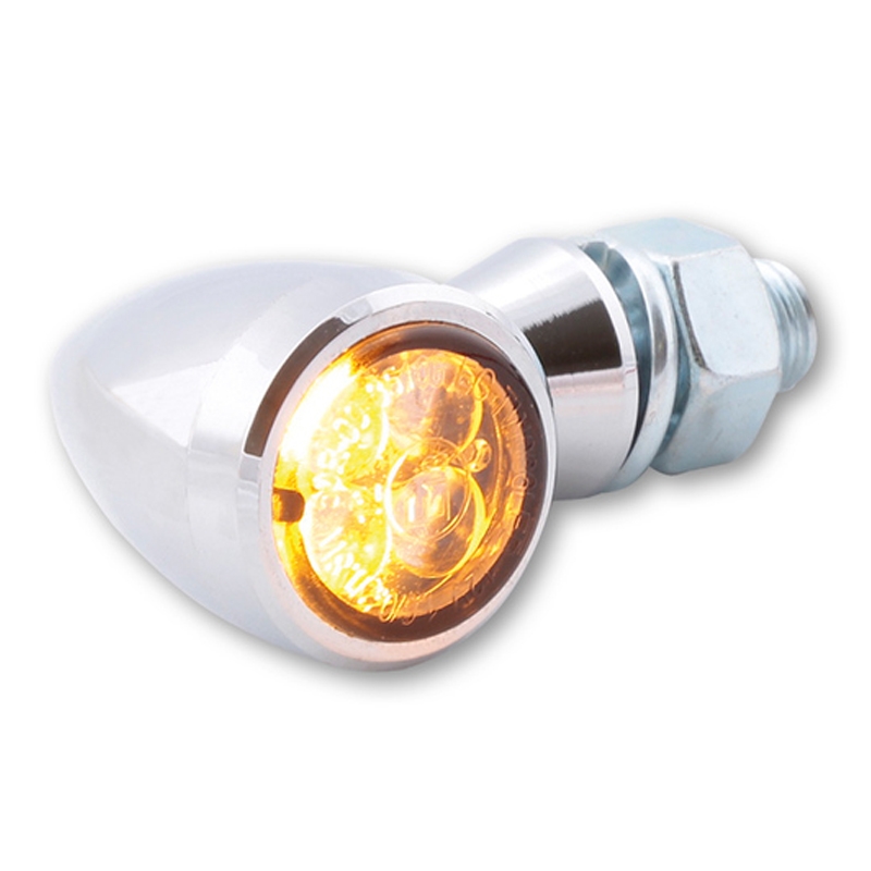 Kierunkowskazy motocyklowe Highsider Smart Sixteen Bullet LED 3w1 chrom