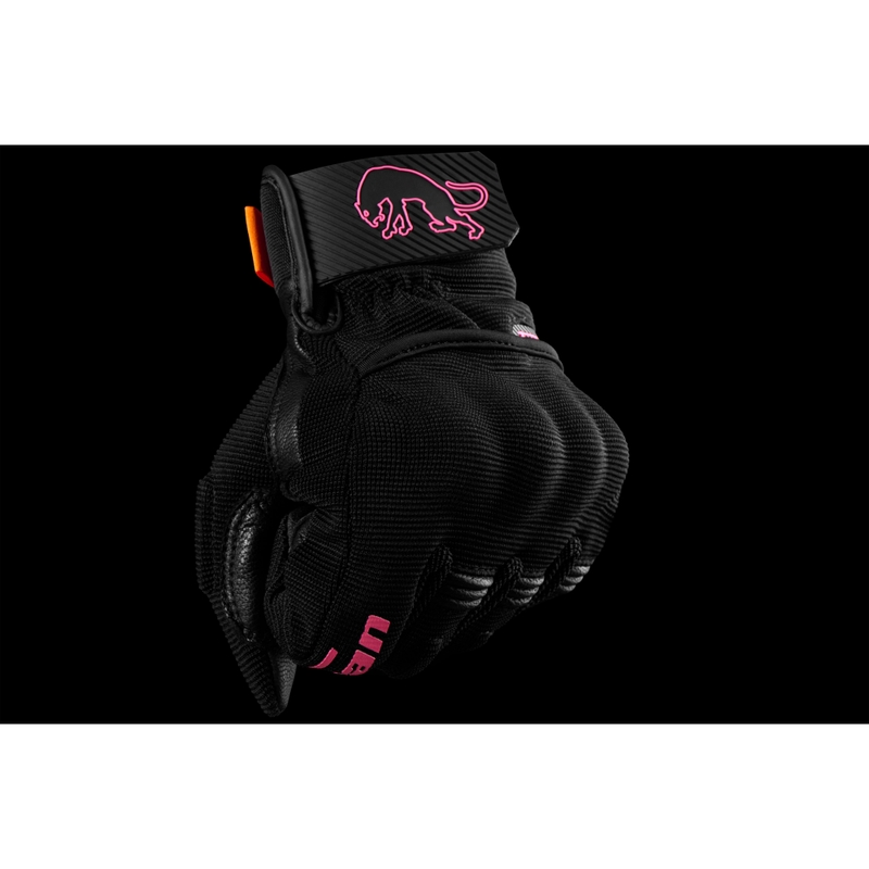 Rękawice motocyklowe damskie Furygan Jet Lady D3O® Evo czarno-różowe