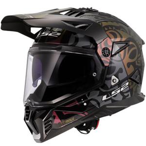 Kask motocyklowy enduro LS2 MX702 Pioneer II Rangi czarny