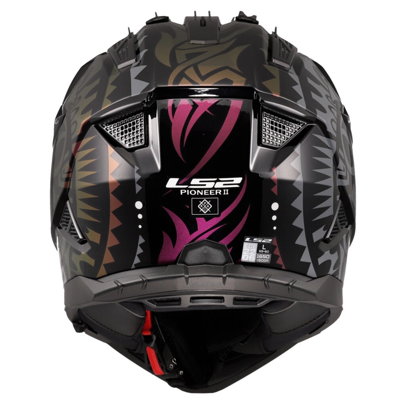 Kask motocyklowy enduro LS2 MX702 Pioneer II Rangi czarny