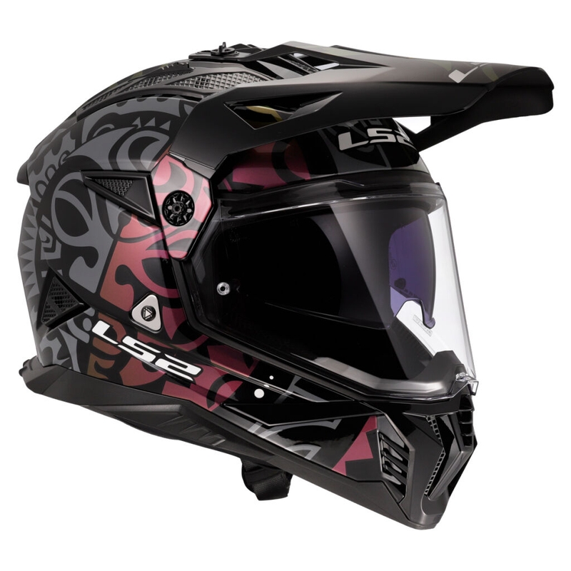 Kask motocyklowy enduro LS2 MX702 Pioneer II Rangi czarny