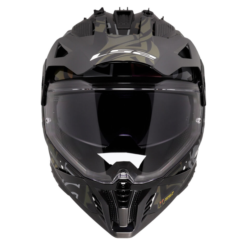 Kask motocyklowy enduro LS2 MX702 Pioneer II Rangi czarny
