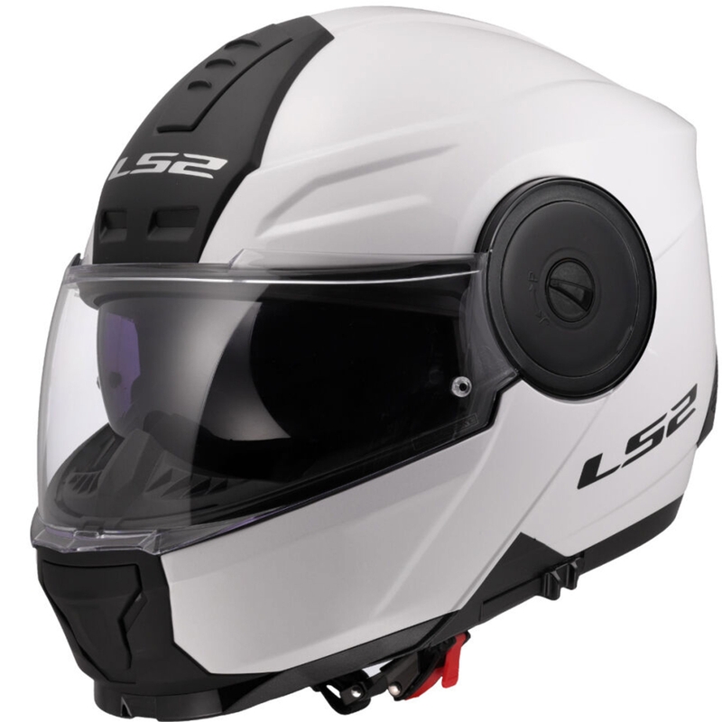 Kask motocyklowy typu flip-up LS2 FF902 Scope II Solid biały