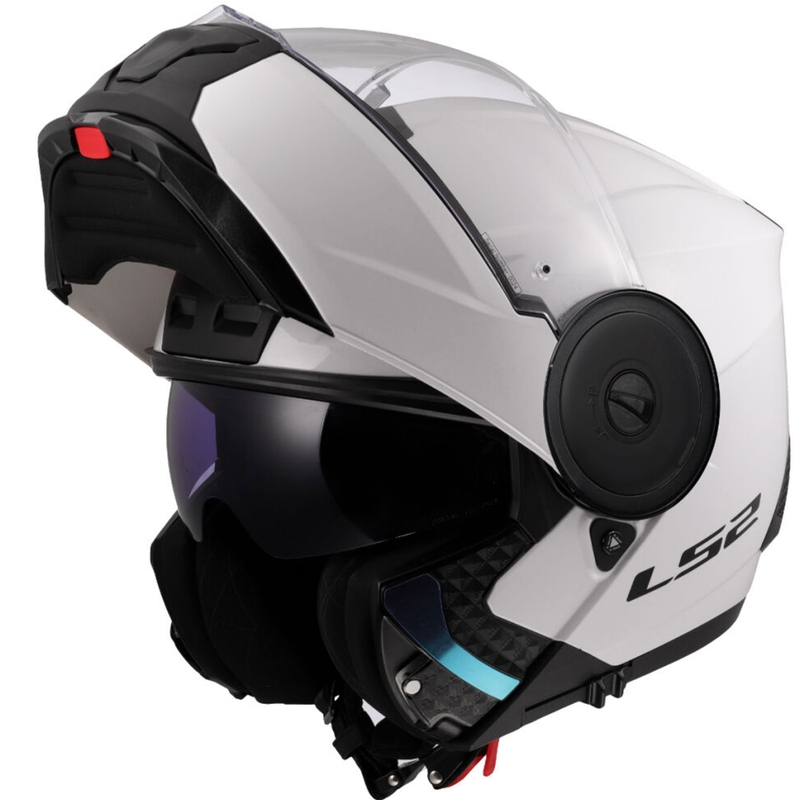 Kask motocyklowy typu flip-up LS2 FF902 Scope II Solid biały