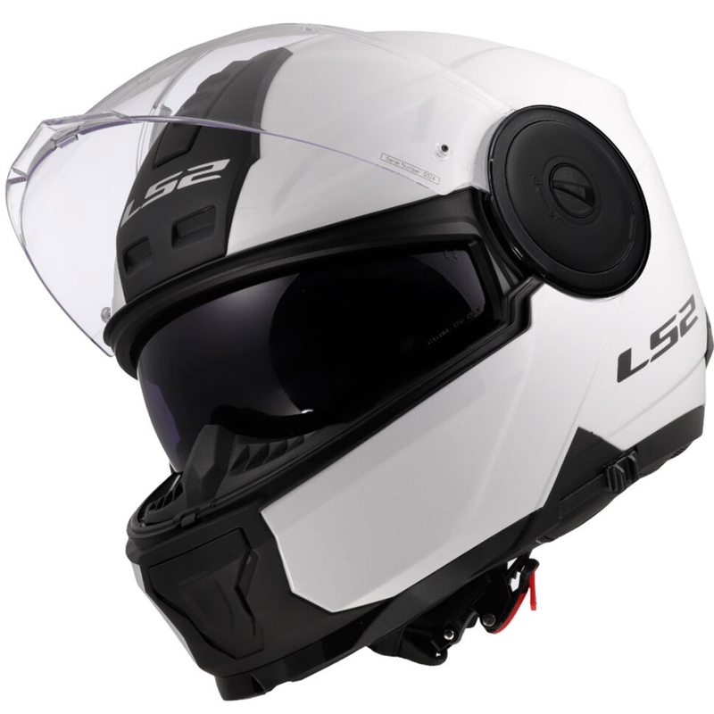 Kask motocyklowy typu flip-up LS2 FF902 Scope II Solid biały