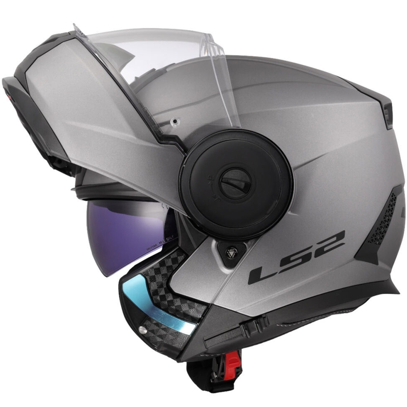 Kask motocyklowy typu flip-up LS2 FF902 Scope II Solid matowy tytan