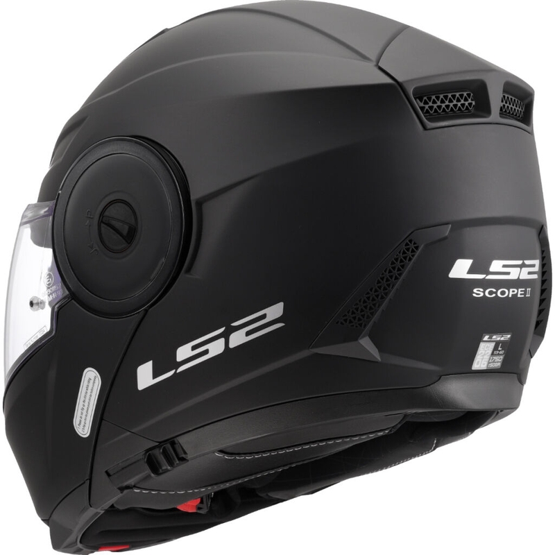 Kask motocyklowy typu flip-up LS2 FF902 Scope II Solid matowy czarny