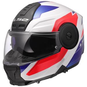 Kask motocyklowy typu flip-up LS2 FF902 Scope II Duria biało-niebiesko-czerwony