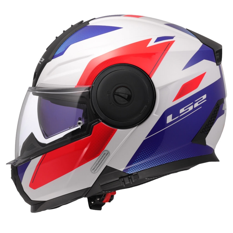 Kask motocyklowy typu flip-up LS2 FF902 Scope II Duria biało-niebiesko-czerwony
