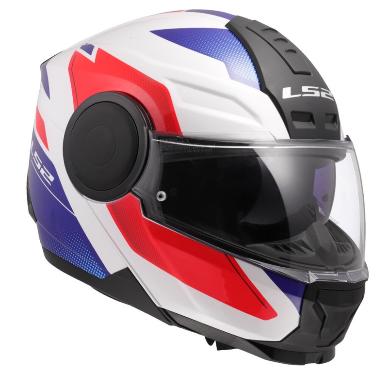 Kask motocyklowy typu flip-up LS2 FF902 Scope II Duria biało-niebiesko-czerwony