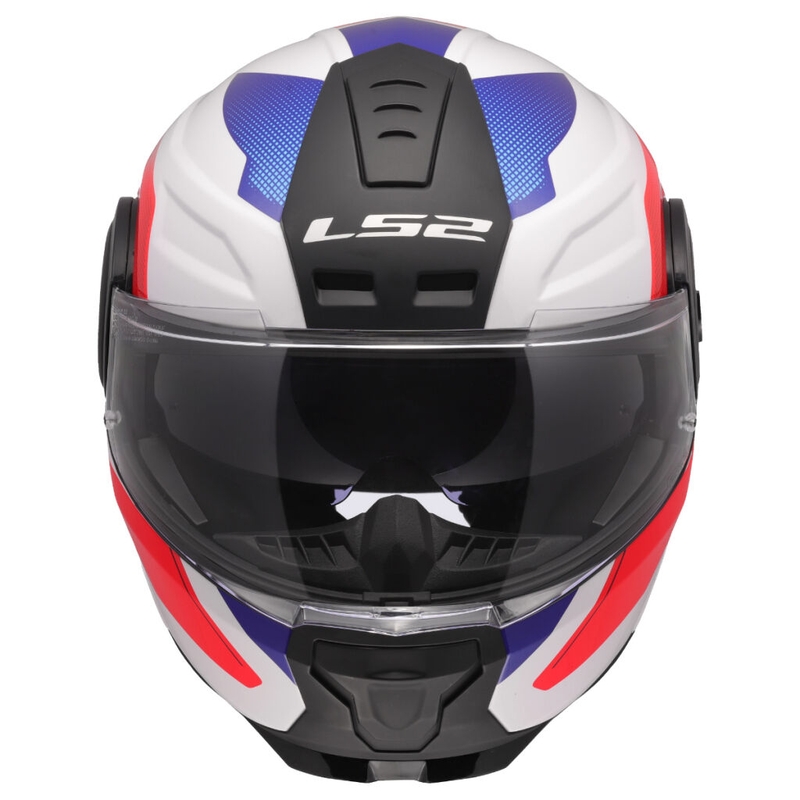 Kask motocyklowy typu flip-up LS2 FF902 Scope II Duria biało-niebiesko-czerwony