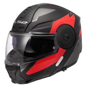 Kask motocyklowy typu flip-up LS2 FF902 Scope II Duria czarno-czerwony