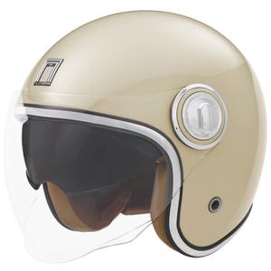 Kask motocyklowy NOX PREMIUM Heritage otwarty, kremowo-biały