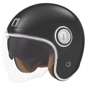 Kask motocyklowy NOX PREMIUM Heritage otwarty, matowo czarny