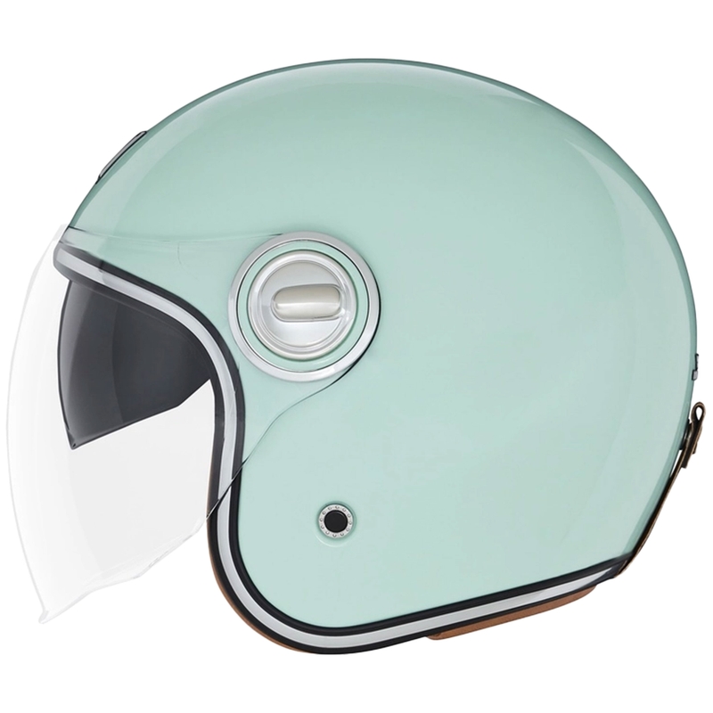 Kask motocyklowy otwarty NOX PREMIUM Heritage pastelowo zielony