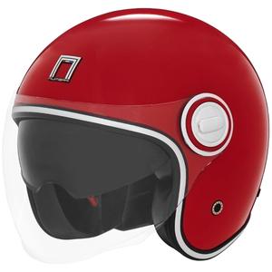 Kask motocyklowy otwarty NOX PREMIUM Heritage czerwony