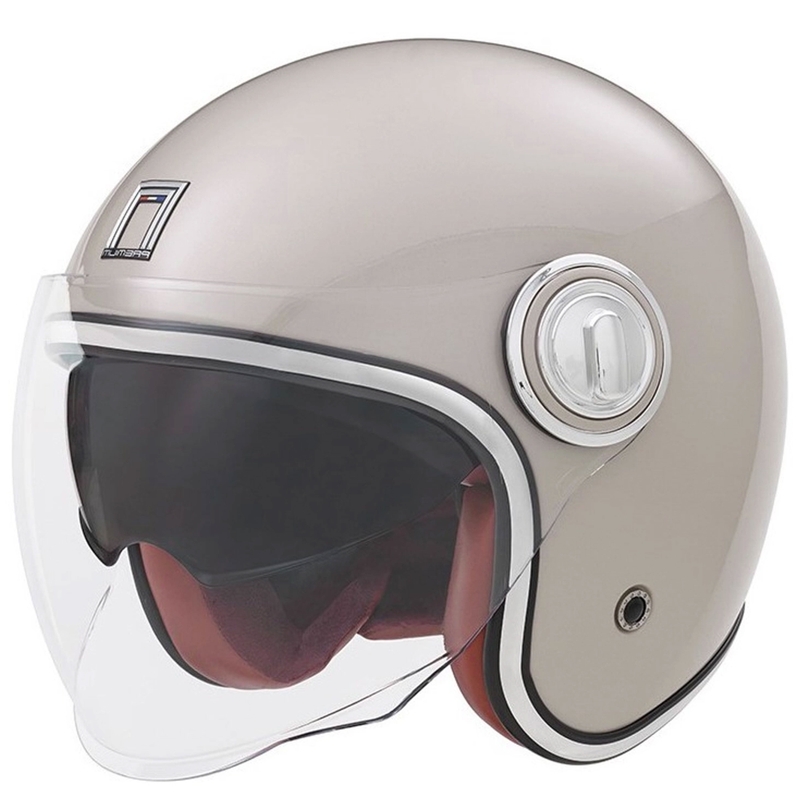Kask otwarty NOX PREMIUM Heritage w kolorze szampańskiego różu