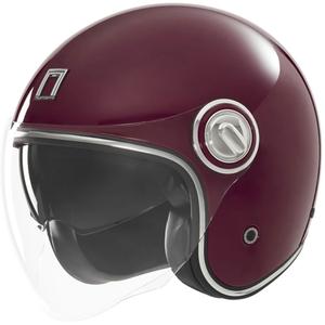 Kask motocyklowy otwarty NOX PREMIUM Heritage bordowy