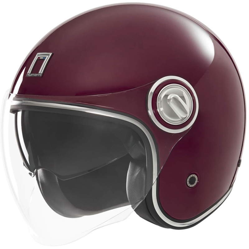 Kask motocyklowy otwarty NOX PREMIUM Heritage bordowy