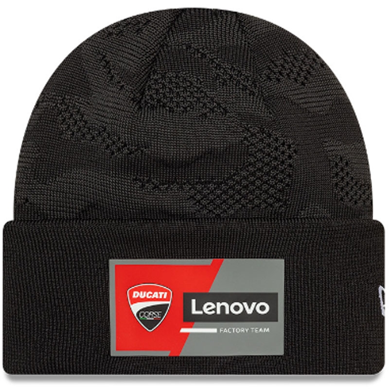 Czapka Team Wide Cuff Knit Ducati w kolorze czarnym