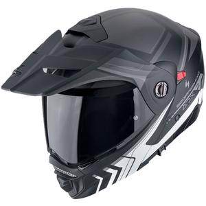 Kask motocyklowy składany Scorpion ADX-2 LEWIS matowo-czarno-srebrny