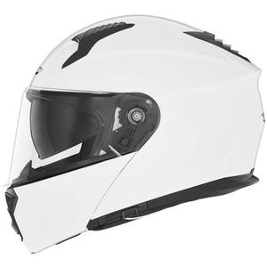 Kask motocyklowy typu flip-up NOX N968 perłowo biały