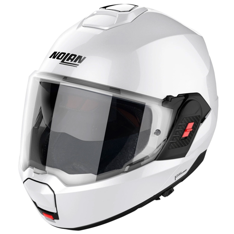 Kask motocyklowy typu flip-up Nolan N120-1 Classico N-com biały