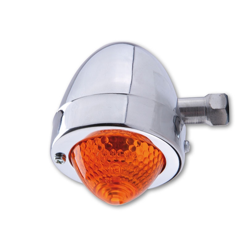 Kierunkowskazy motocyklowe Highsider Smart Bullet Pike chromowane