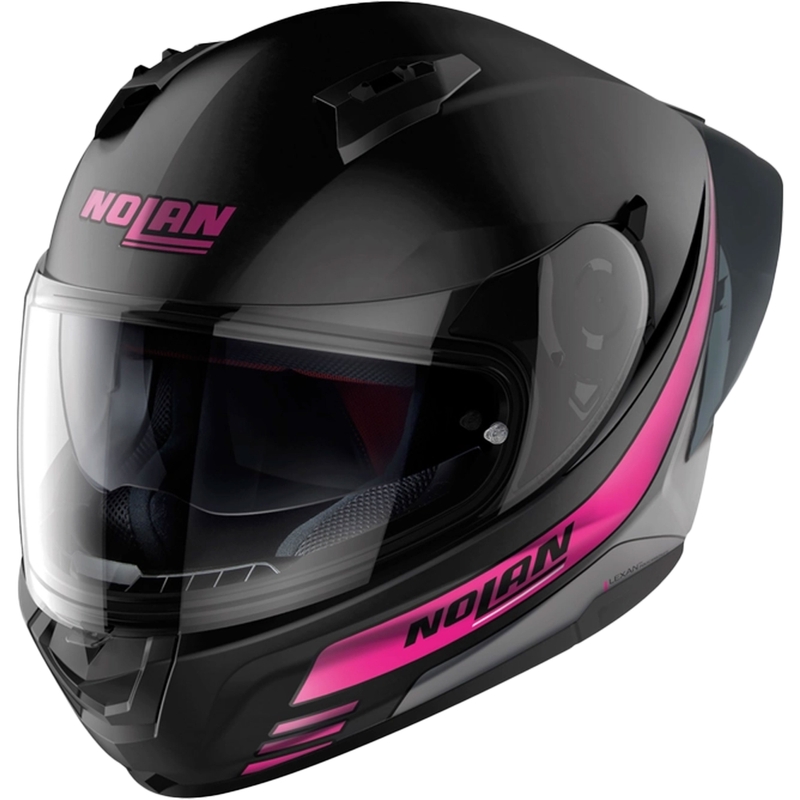 Kask motocyklowy integralny Nolan N60-6 Sport Outset 23 czarno-różowy wyprzedaż