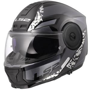 Kask motocyklowy typu flip-up LS2 FF902 Scope II Oxyd czarno-tytanowy