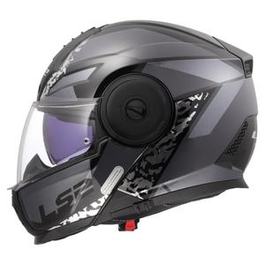 Kask motocyklowy typu flip-up LS2 FF902 Scope II Oxyd czarno-tytanowy