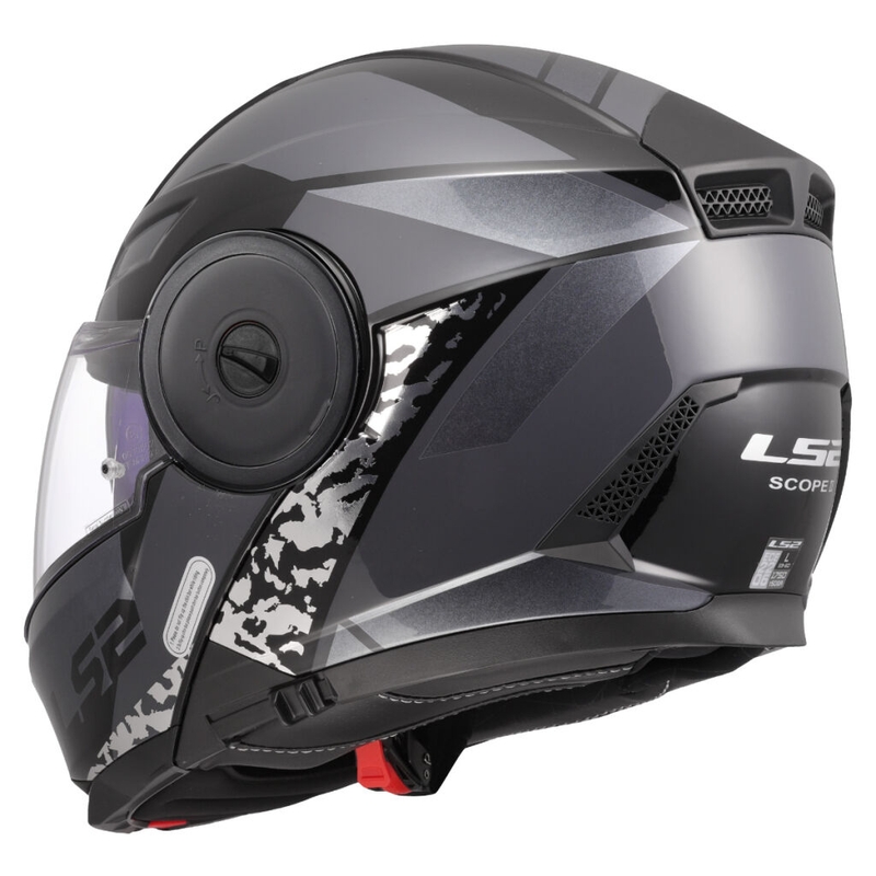 Kask motocyklowy typu flip-up LS2 FF902 Scope II Oxyd czarno-tytanowy