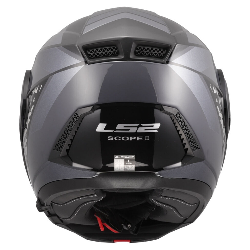 Kask motocyklowy typu flip-up LS2 FF902 Scope II Oxyd czarno-tytanowy