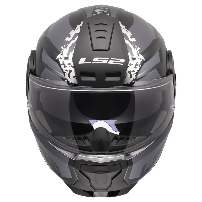 Kask motocyklowy typu flip-up LS2 FF902 Scope II Oxyd czarno-tytanowy